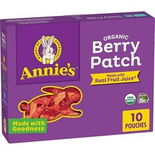 Annie's Homegrown Organic Berry Patch Bunny Fruit Snacks 7 oz, Pack of 2