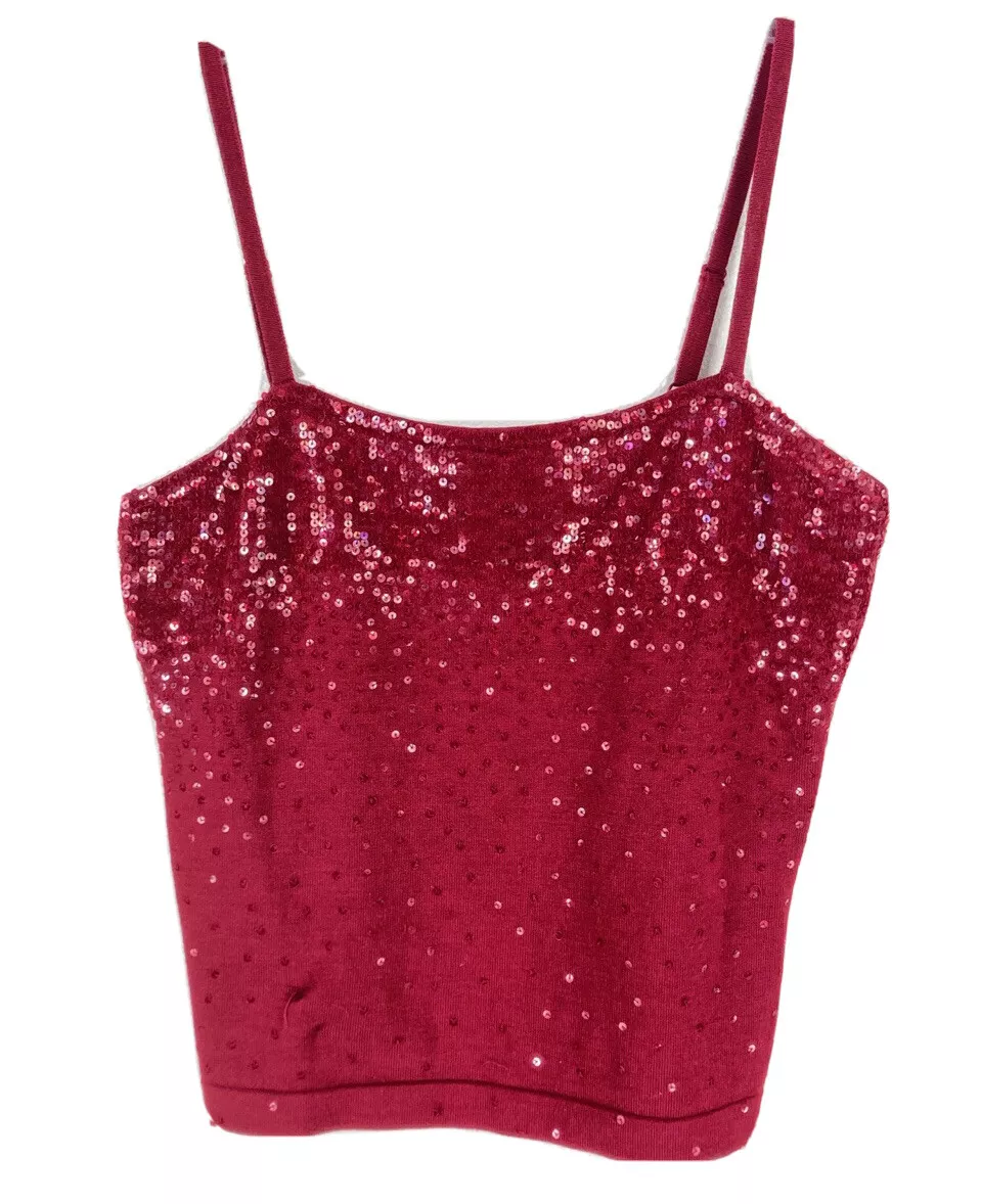 Red sequin deals holiday tops