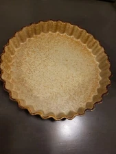 Treasure Craft Ceramic Baking Dish Pie Tart Ruffled Fluted 878 Made in USA