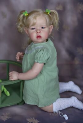 30'' Finished Reborn Baby Huge Baby Size Toddler Girl Liam Doll Soft Body 3D Skin