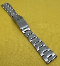 Oyster Style 20mm Bracelet STAINLESS STEEL NOS To Fit 