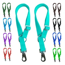 Majestic Ally Pack of 2 Horse Water Bucket Strap Hangers - Adjustable 18” to 30”