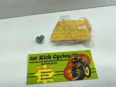 NOS KAWASAKI 110B0608 FRONT FORK BOLT HEX HEAD 6X8 KZ OEM | eBay