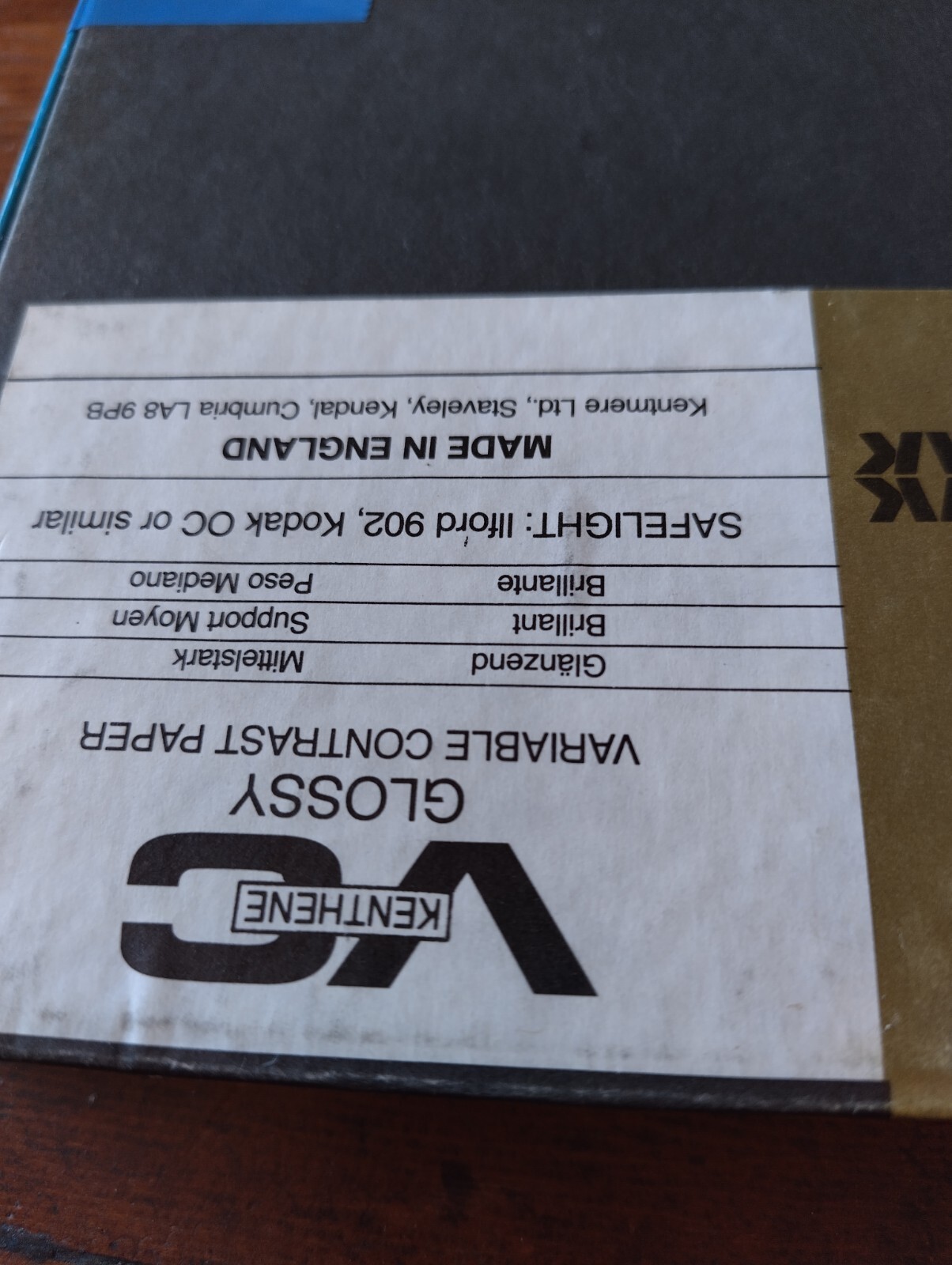 Expired photographic darkroom paper eBay