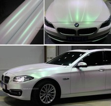 50FT Satin Dawn WH Pearl Metal Chameleon Whole Car Vinyl Wrap Hood Sticker BO