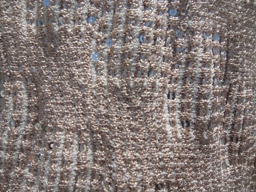 St. John Taupe/Beige Swivel Shimmer Sequin Short Sleeve Sparkly Dress Wmn 8 NWOT - Picture 7 of 12