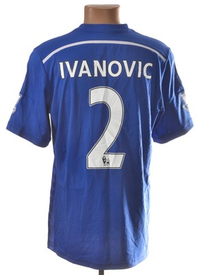 Chelsea London 2014/2015 Heim Fußball Trikot Adidas L #2 Ivanovic
