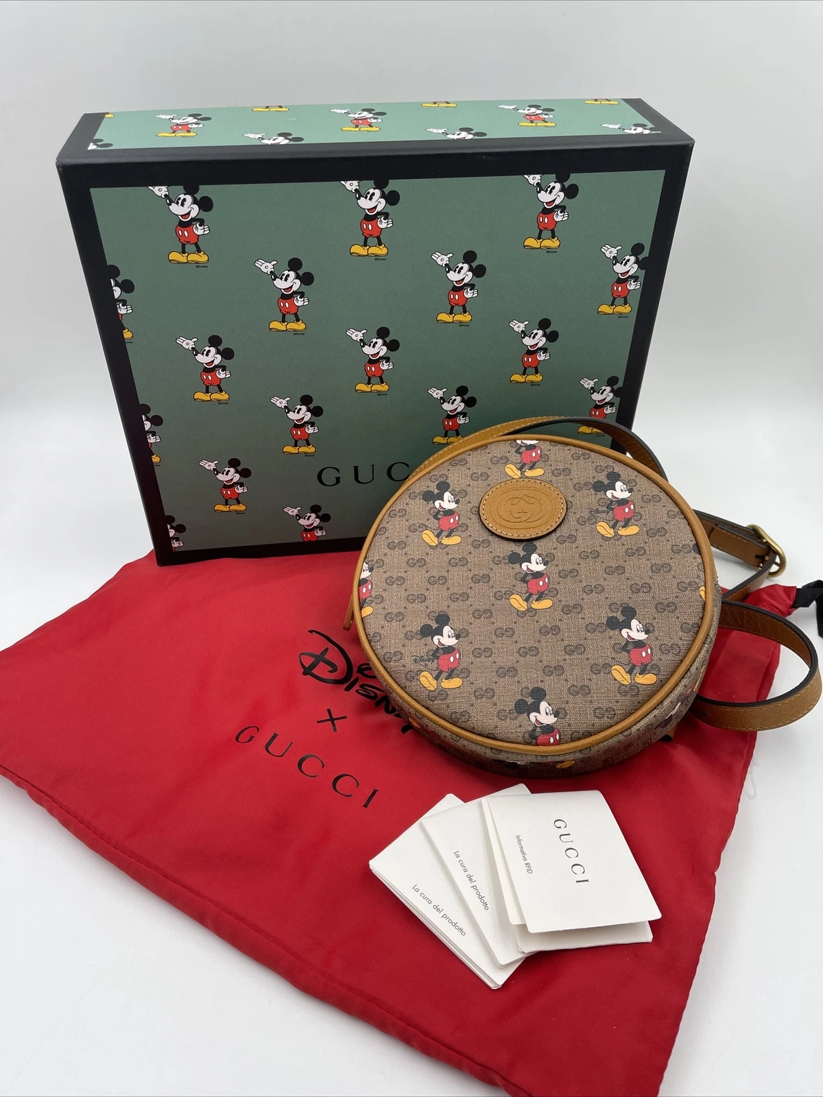Mini sac à dos rond Gucci x Disney GG Supreme Monogramme Mickey (HHH)