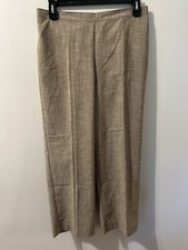 alfred dunner Woman Dress Pants Elastic Back Waist Light Brown Size 14