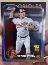 👀2024 Topps Chrome📈Gunnar Henderson📈 Gold Cup Orioles MVP Buyback Potential 