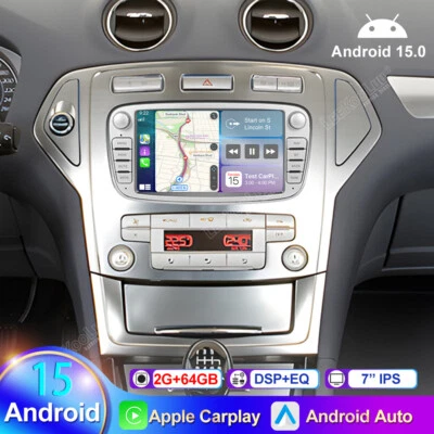 LEEKOOLUU Per Ford Mondeo MK4 2008 2009 2010 2011 Android 15 Autoradio Carplay GPS 2+64GB