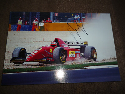 Gerhard Berger  Ferrari  Formel 1 F 412 T2 Autogramm