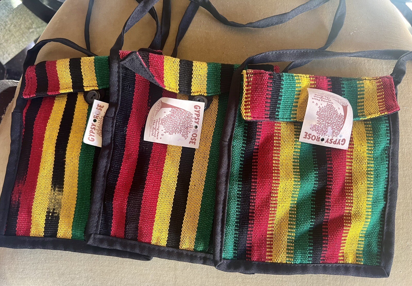 Rasta Gypsy Rose Handmade Small Crossbody Bag for Essentials-image