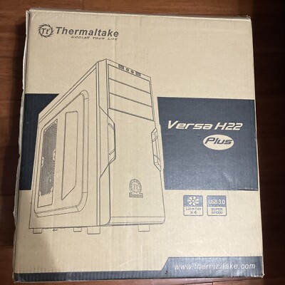 Thermaltake Versa H22 Black ATX Mid Tower Gaming Computer Case  CA-1B3-00M1NN-A0