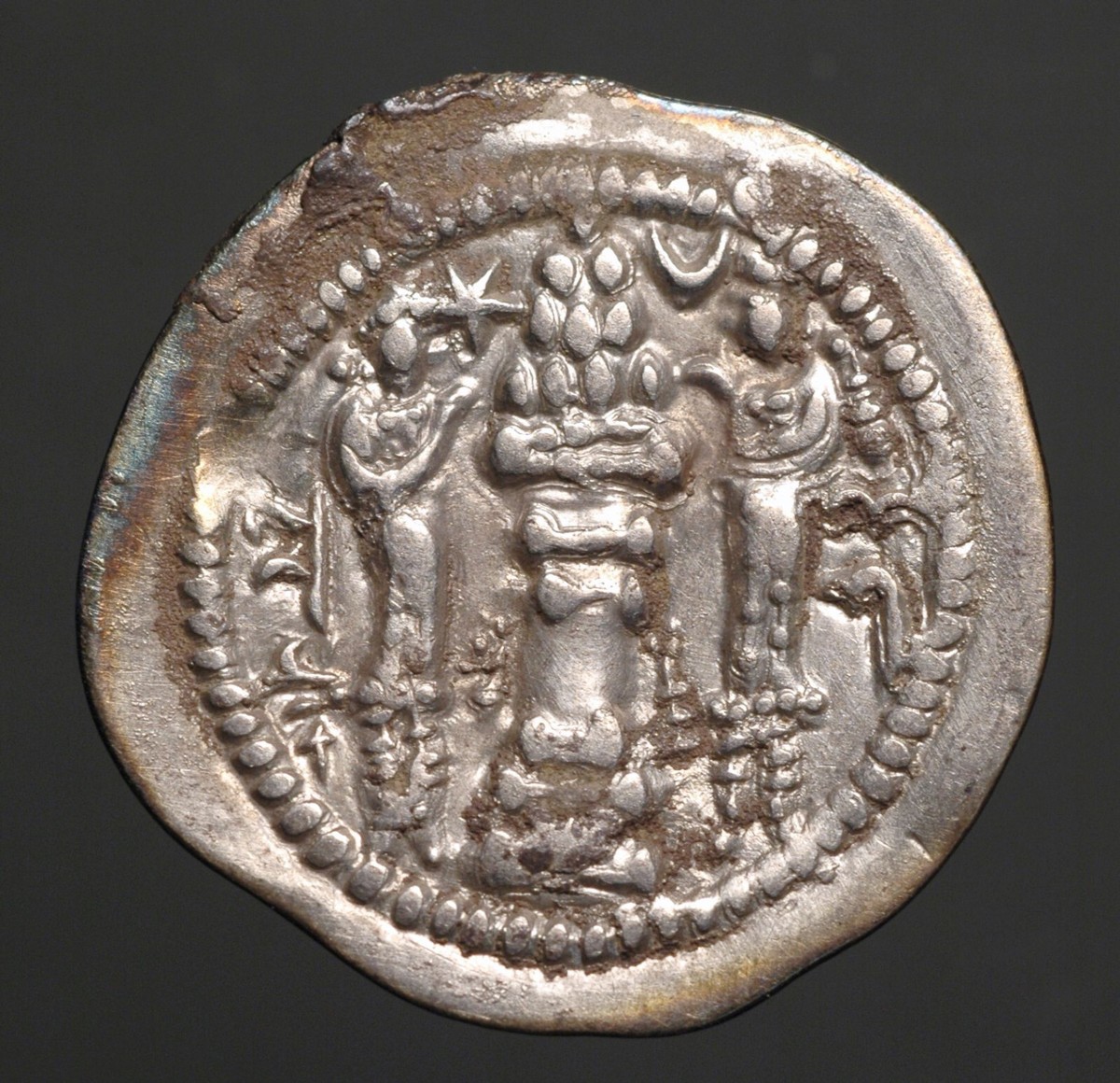 S-617 SASANIAN, Peroz 457-484AD, AR Drachm, KL mint, SCARCE