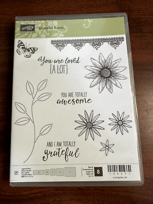 Stampin Up Unmounted Stamp Set ~  Grateful Bunch