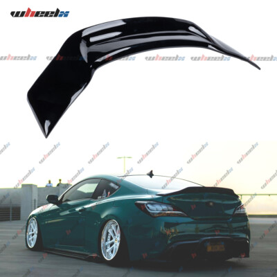 R STYLE GLOSS BLACK DUCKBILL TRUNK SPOILER WING FOR 10-16 HYUNDAI GENESIS COUPE