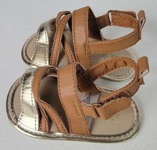 Oshkosh B'gosh Baby Faux Leather Sandals Brown Size 0-3 Months