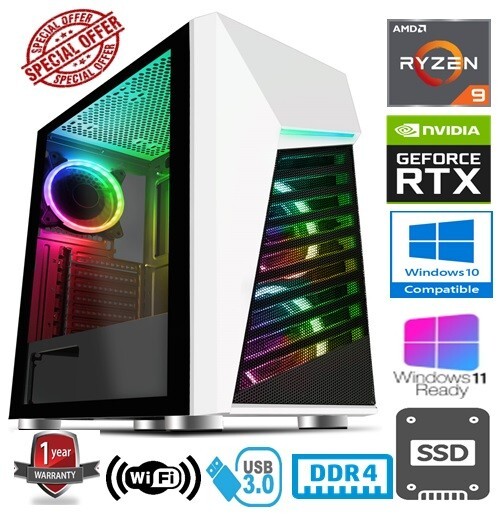 RYZEN GAMING PC AMD RYZEN 5950X 32GB RAM 1TB SSD NVIDIA