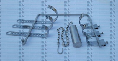 Charnley Self Retaining Retractor Round Blades & Weight Chain Hip Arthroplasty