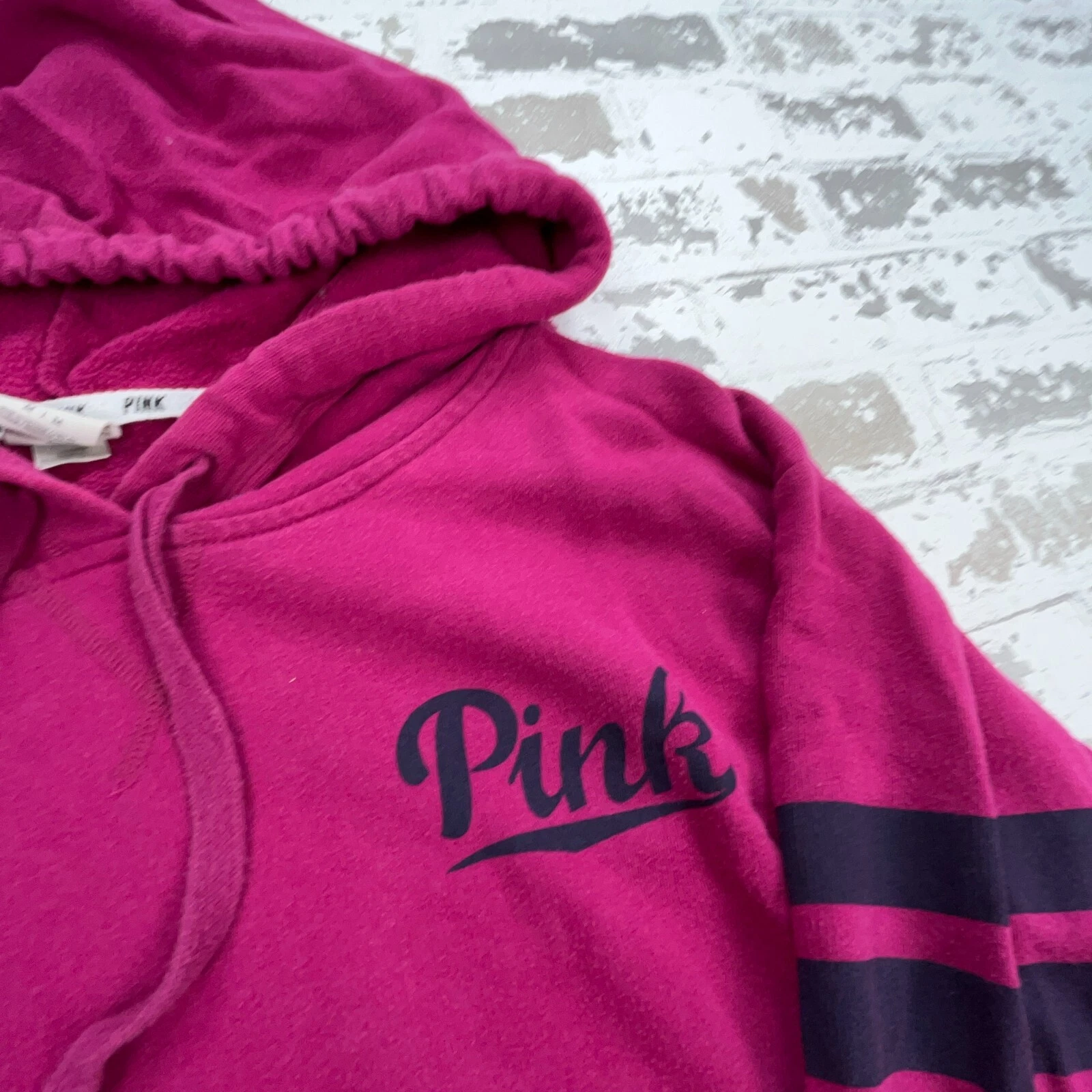 UNDERCOVER Victoria Secret Felpa con Cappuccio Donna Media ROSA Felpa Maglione Spell Out Donna *