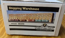 N Scale Downtown Deco # DD2010 SHIPPING WAREHOUSE  Flat  Hydrocal Building Kit