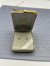 Disney Parks Jewelry Sterling Silver Crystal Mickey Mouse head earrings Vintage