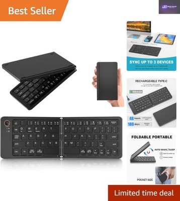 Faltbare Bluetooth Tastatur - Ultra Slim, Wiederaufladbar, Komfort im Taschenformat