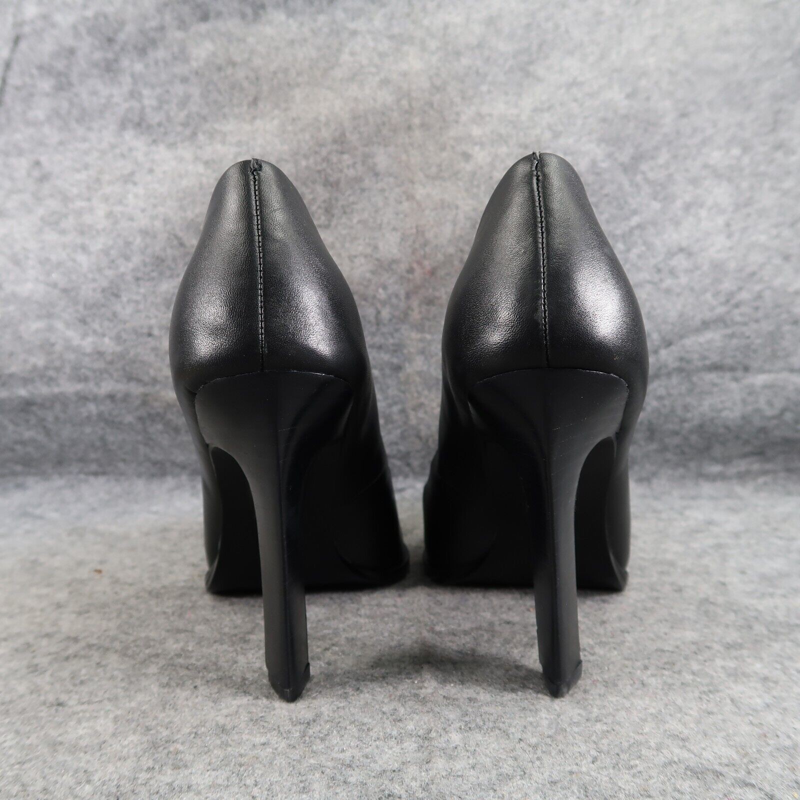 Reiss Shoes Women 38 Pump Heels Leather Pointed Toe Ada Court Career Party Black image 6