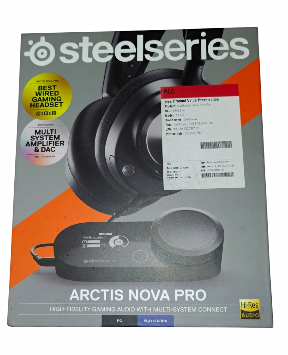 SteelSeries Arctis Nova Pro Wired Over-Ear Gaming Headset 3.5mm Boom - Black