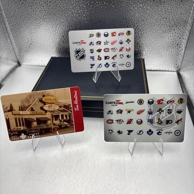 Tim Hortons Grift Card NO $ - Hockey, NHL, Sports - 3 Card Pack.  TH10