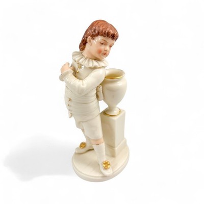 Antike Viktorianische 1884 Royal Worcester Porzellanfigur Junge Modell 944