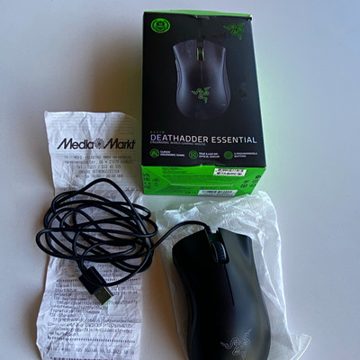 Razer DeathAdder Essential Gaming-Maus USB, optisch, 6400 DPI, Schwarz