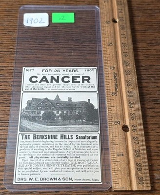VTG 1902 Berkshire Hills Sanatorium Cancer Treatment Institution Picture Doctor