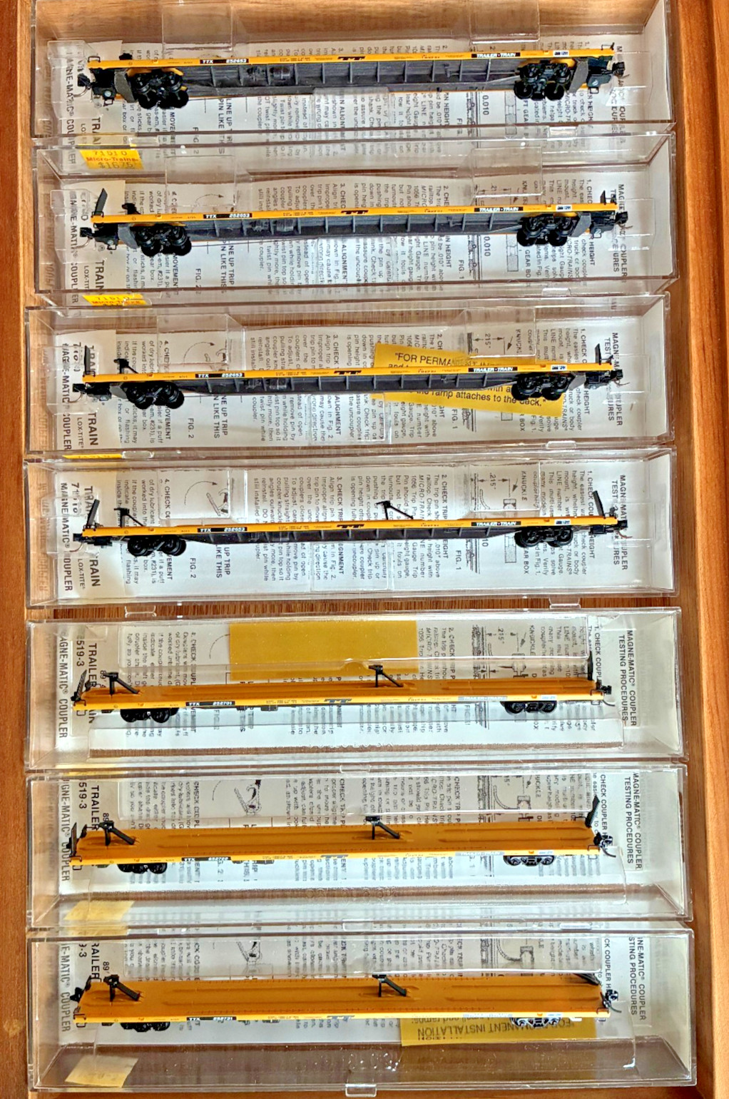 MTL MICRO-TRAINS N-SCALE FLATCARS, 89 FOOT, TOFC - SEE PICS/