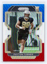 2021 Panini Prizm Red White and Blue #379 Payton Turner RC Saints