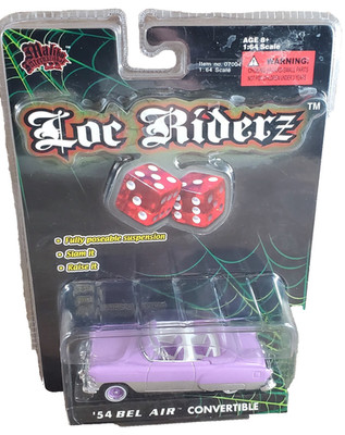 LOC RIDERZ '54 bel air convertible purple 1/64 lowrider | eBay