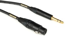 Mogami Gold TRSXLRF-03 Balanced 1/4" to XLR Female Patch Cable - 3'