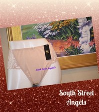 VINTAGE WACOAL 84499 NATURALLY NUDE ARABESQUE EMBROIDERED BRIEF Panties XL