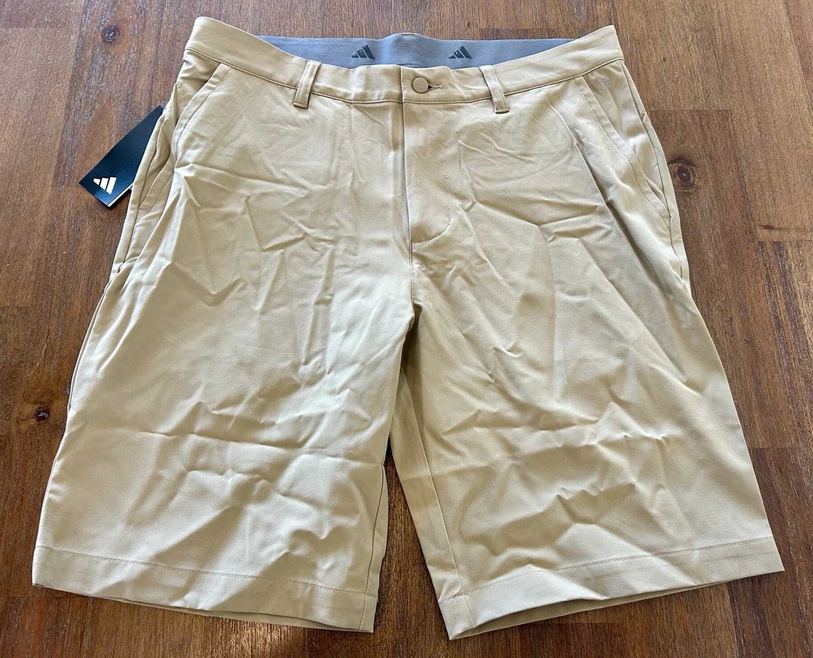 Adidas ULT Performance Golf Shorts RARE SAMPLE Khaki MSRP $70 Mens Sz 32 NWT