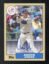 2017 Aaron Judge Topps 30th Anniversary 1987 Rookie Auto Card - New York Yankees