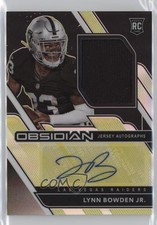 2020 Panini Obsidian Electric Etch Yellow /25 Lynn Bowden Jr #229 Auto 14md