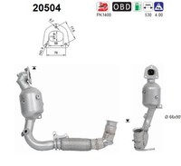 AS Katalysator KAT Euro 6 Passend FüR Ford Fiesta VII HF HJ 1.1