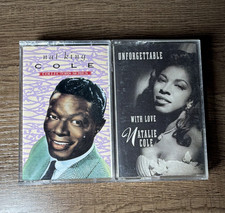Nat King Cole / Natalie Cole Cassette Lot of 2