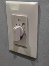 60-Minute Countdown in-Wall Timer Mechanical Switch Spring Wound Exhaust Fans