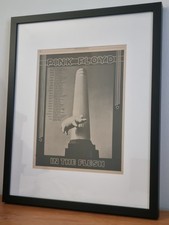 PINK FLOYD/U.S.A. TOUR 1977 Original framed promo ad poster. 53cm x 43cm 