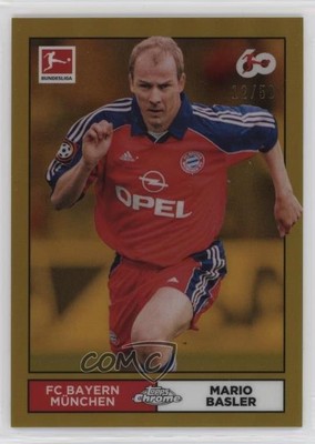 2023 Chrome Bundesliga Legendary Player Unicum Gold Refractor /50 Mario Basler