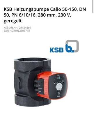 KSB Calio 50-150 Heizungspumpe Umwälzpumpe Neu OVP