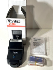 Vivitar 2800 Auto Thyristor Shoe Mount Electronic Flash w/ Color Filters