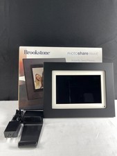 Brookstone FSM08BLB Black 8-Inch Display Wi-Fi Photo Share Digital Picture Frame